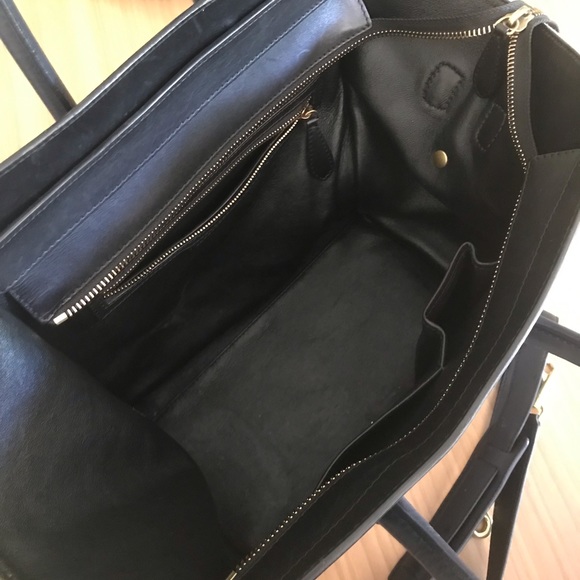 CELINE Linen & Calfskin Tri-Color Phantom Tote Bag - Picture 5 of 8